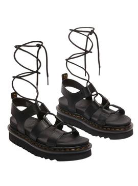 Sandálias Dr. Martens Nartilla preto para mulher.