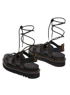 Sandálias Dr. Martens Nartilla preto para mulher.