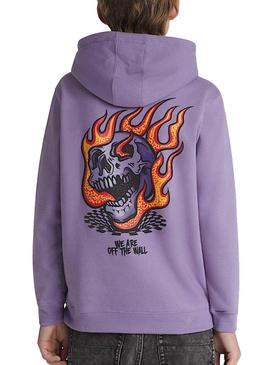 Moletom Vans Vortex roxo para criança.