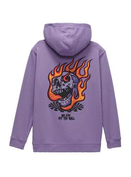 Moletom Vans Vortex roxo para criança.