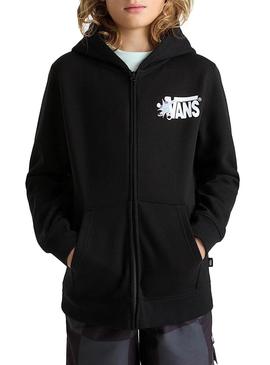 Moletom Vans Super preto para menina.