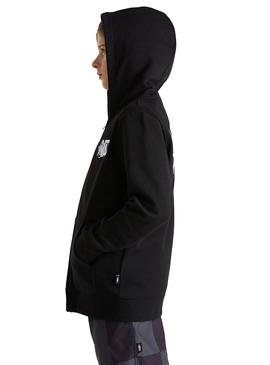 Moletom Vans Super preto para menina.