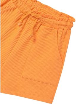 Calções Mayoral cor laranja para menina.