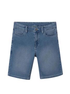 Bermuda  Mayoral soft azul médio menino