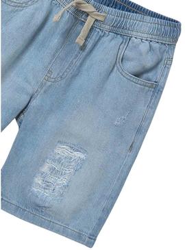 Bermuda Mayoral denim rasgada para menino
