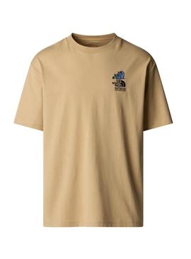 Camiseta The North Face x Patron bege para homem e mulher.