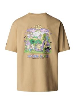 Camiseta The North Face x Patron bege para homem e mulher.