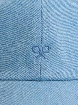 Boné Silbon Raqueta em denim para homem.