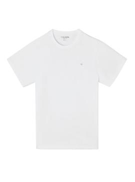 Camiseta Silbon Círculo branco para homem