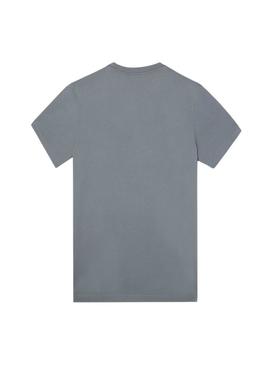 Camisa Silbon Raqueta cinza para homem.