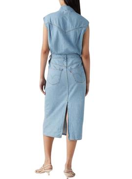 Vestido de ganga icônico Levi's para mulher
