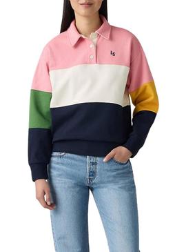Sweatshirt Levis Popover multicolor para mulher.