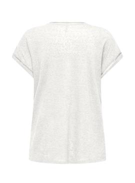 Camisola cortada a laser beige Only Penny para mujer