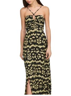 Vestido Only Zeven  longo estampado para mulher.