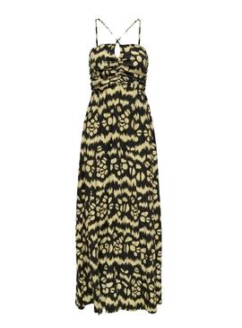 Vestido Only Zeven  longo estampado para mulher.