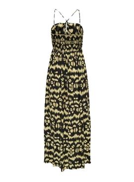 Vestido Only Zeven  longo estampado para mulher.