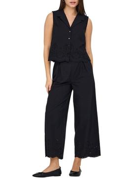 Camisa Only Roxanne Resort negro para mulher.