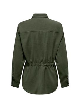 Jaqueta Only Aris cargo verde para mulher