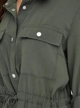 Jaqueta Only Aris cargo verde para mulher