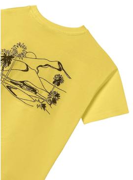 Camisola Mayoral com texto bordado em amarelo para menino