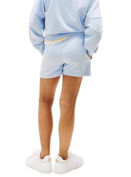 Shorts Tommy Hilfiger Script azul para menina