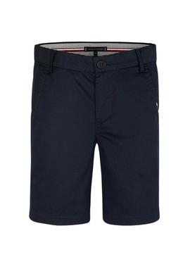 Bermudas Tommy Hilfiger 1985 azul marinho chinês.