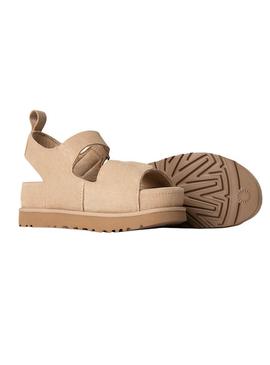 Sandálias UGG Goldenstar Hi em bege para mulher.