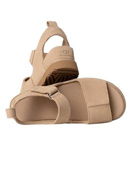 Sandálias UGG Goldenstar Hi em bege para mulher.