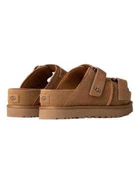Sandálias UGG Goldenstar camel para mulher.