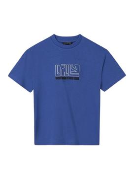 Camisola Mayoral básica azul para menino.