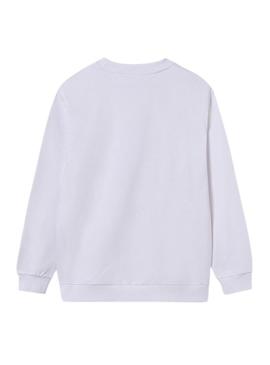 Moletom Mayoral estampado em relevo branco para menino
