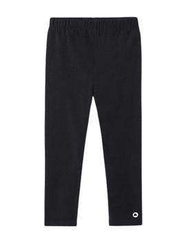 Calça legging Mayoral básica preta da para menina.
