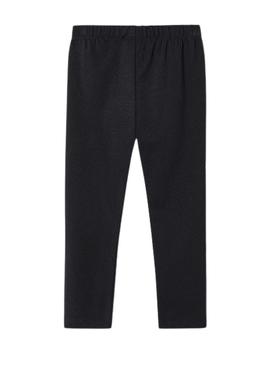 Calça legging Mayoral básica preta da para menina.