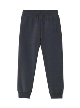 Calça esportiva Mayoral básica cinza para menino.
