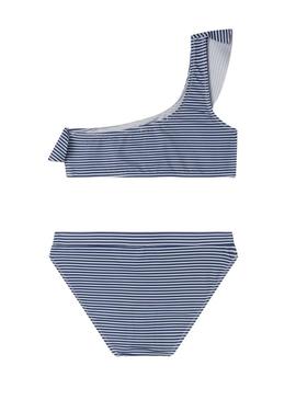 Biquíni Pepe Jeans Stripes azul para menina
