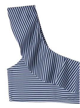 Biquíni Pepe Jeans Stripes azul para menina