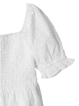 Vestido Pepe Jeans Charlotte branco para menina.