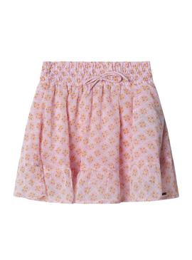 Saia Pepe Jeans Victoria rosa para menina.