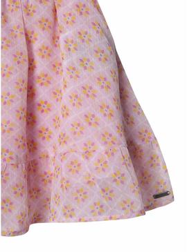 Saia Pepe Jeans Victoria rosa para menina.