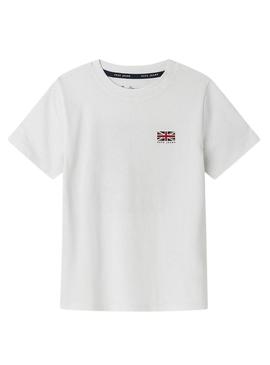 Camisa Pepe Jeans Arlo branca para homem.