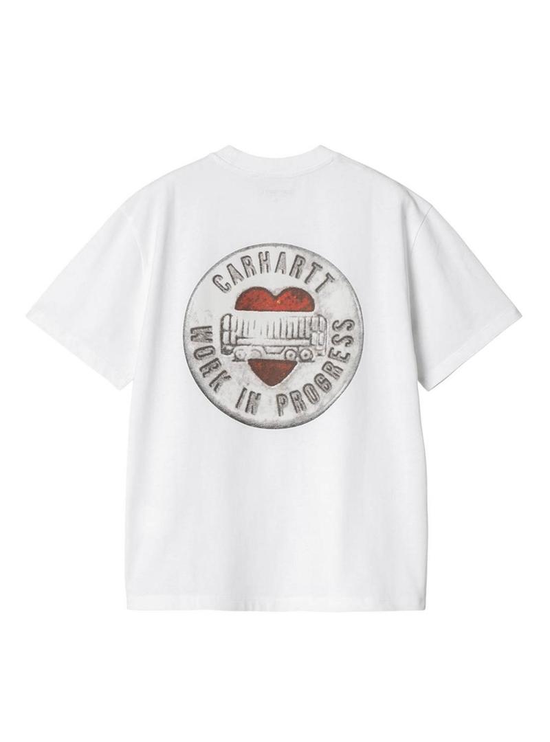 Camiseta Carhartt Button branca para mulher