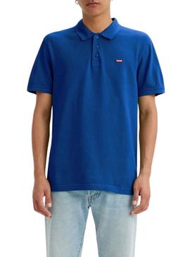 Polo Levis Housemark azul para homem.