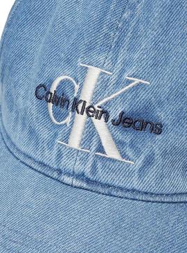 Boné Calvin Klein Jeans Monograma denim para mulher.