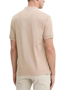 Camisa polo Pepe Jeans Hans bege para homem.