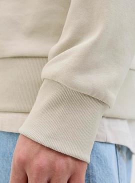 Moletom Jack and Jones Hawaii Shape bege para homem.