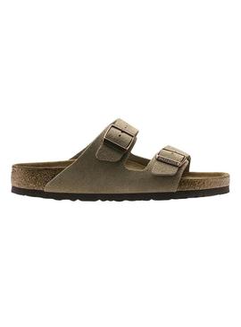 Sandálias Birkenstock Arizona Soft verde para mulher e homem.