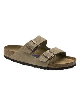 Sandálias Birkenstock Arizona Soft verde para mulher e homem.