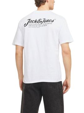 Camisa Jack and Jones Beau branca para homem.