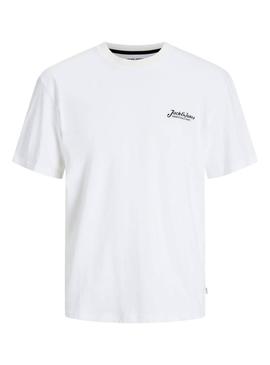 Camisa Jack and Jones Beau branca para homem.