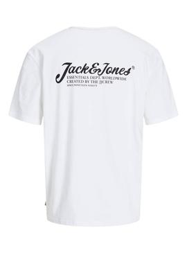 Camisa Jack and Jones Beau branca para homem.